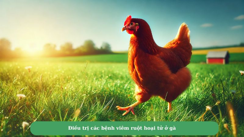 Điều trị các bệnh viêm ruột hoại tử ở gà