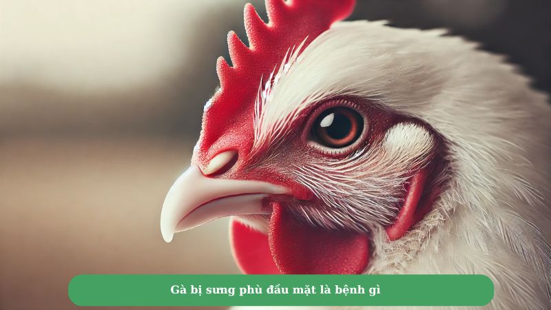 Gà bị sưng phù đầu mặt là bệnh gì