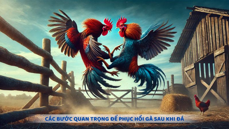 4 bước quan trọng để phục hồi gà sau khi đá